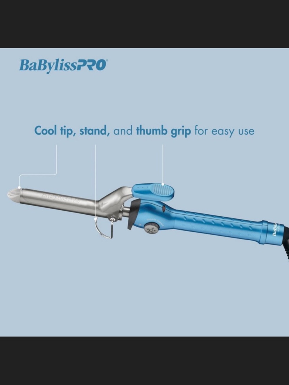BabylissPRO NANO TITANIUM 1 1/2 Barrel Curling Iron - Picture 3 of 6